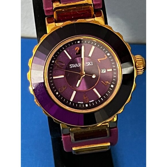 スワロフスキー 『Octea Sport - Ultra Purple』 Octea lux sport watch, Swiss Made, Metal bracelet, Purple